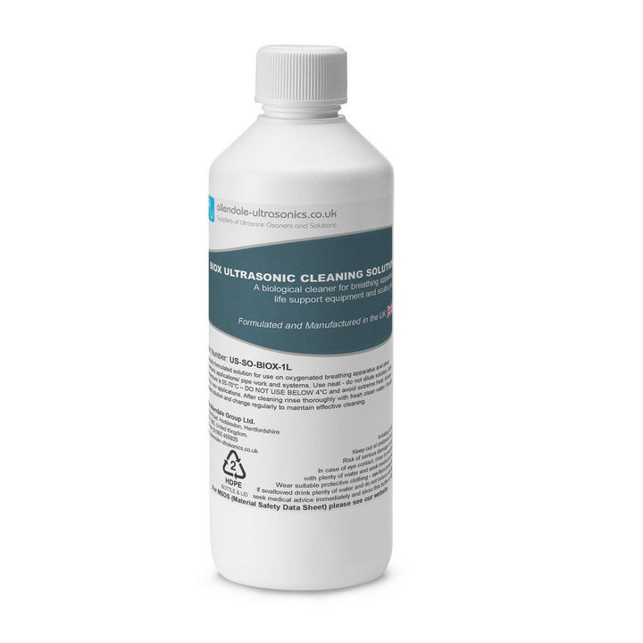 Allendale Ultrasonics Cleaning Solution BIOX Ultrasonic Fluid US SO BIOX 1L Web US SO BIOX 1L Ultrasonic Cleaning Fluid