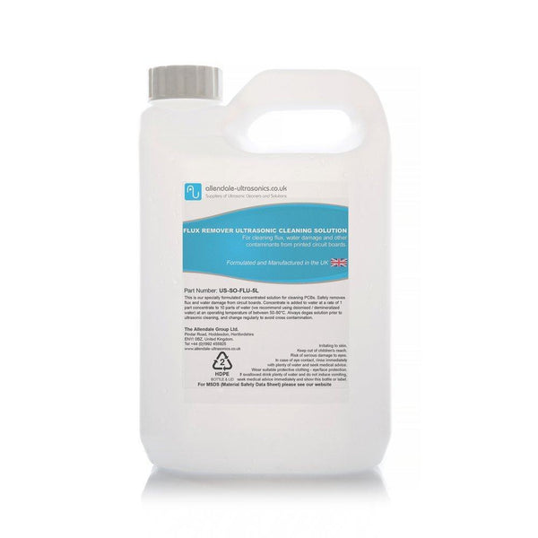 Allendale Ultrasonics Cleaning Solution Flux Removing Fluid US SO FLU 5L US SO FLUX 5L main