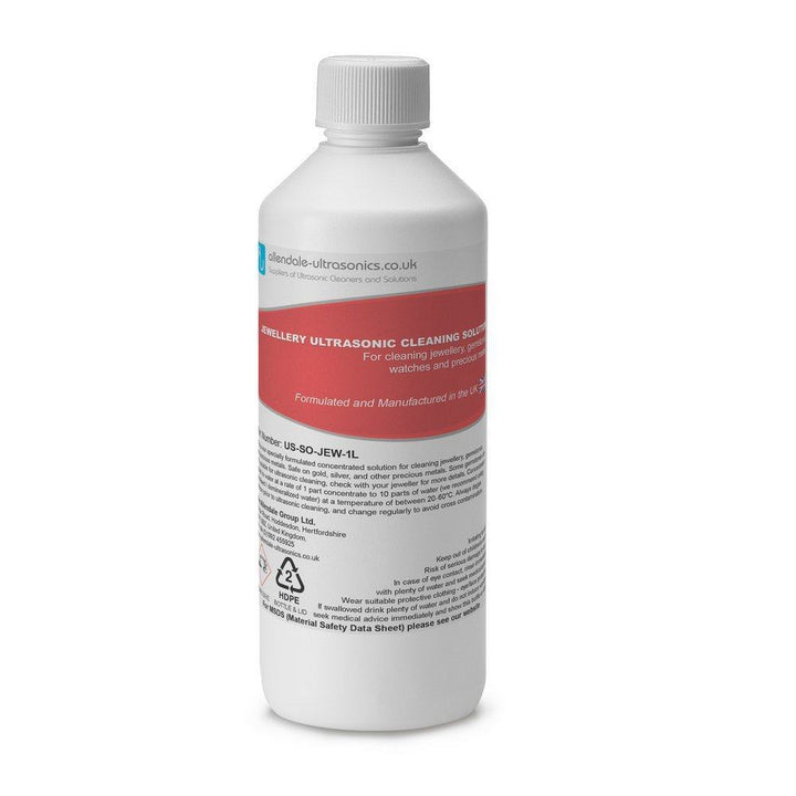 Allendale Ultrasonics Cleaning Solution Jewellery Ultrasonic Fluid US SO JEW 1L Web US SO JEW 1L Ultrasonic Jewellery Cleaning Fluid