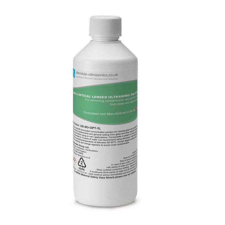 Allendale Ultrasonics Cleaning Solution Optical Ultrasonic Fluid US SO OPT 1L Web US SO OPT 1L Ultrasonic Optical Cleaning Fluid