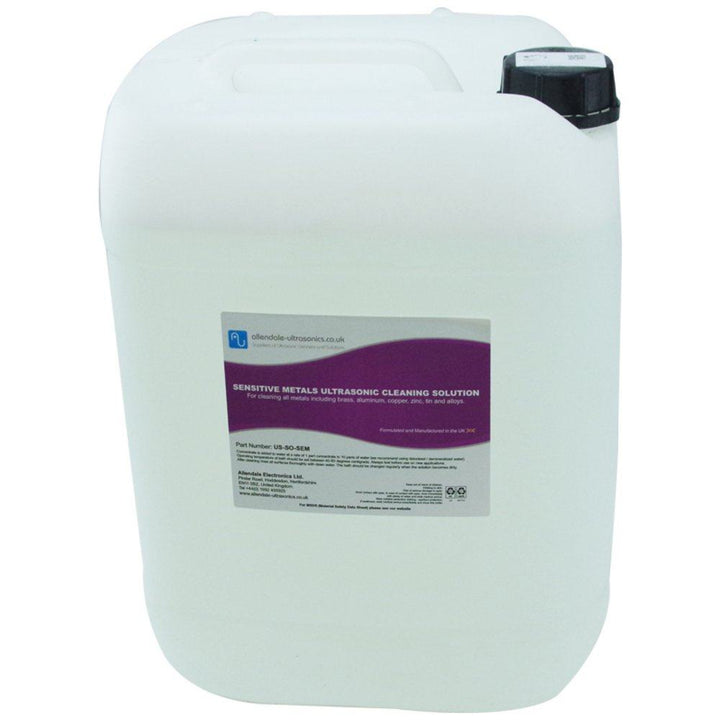 Allendale Ultrasonics Cleaning Solution Sensitive Metals Fluid US SO SEM 25L sem 20l mainedit