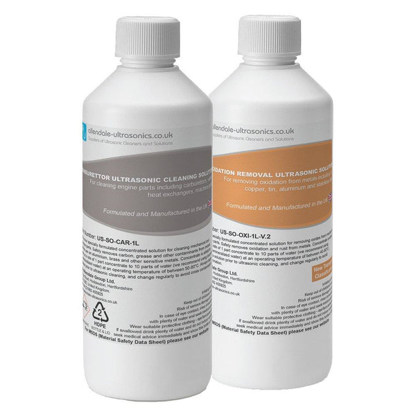 Allendale Ultrasonics Cleaning Solution US SO CAR 1L OXI 1L web US SO CAR 1L OXI 1L Multipack Ultrasonic Cleaning Fluid