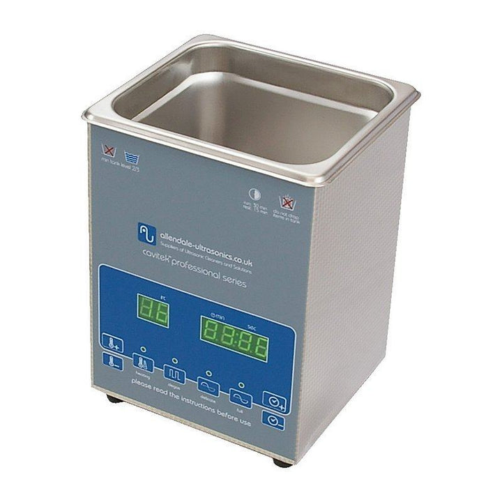 Allendale Ultrasonics Ultrasonic Cleaner Digital US CU CA 2L 10109 Web US CU CA 2L Allendale Ultrasonics Cavitek Digital Cleaner Front 2